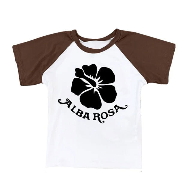 Y2K Alba Rosa Baby Tee - Vedlit