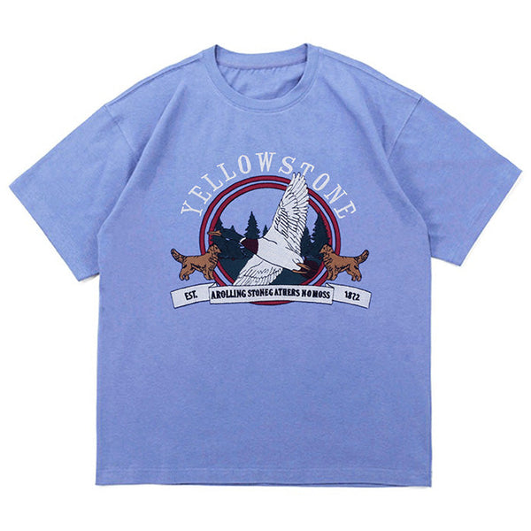 Yellowstone Embroidery T-Shirt - Vedlit