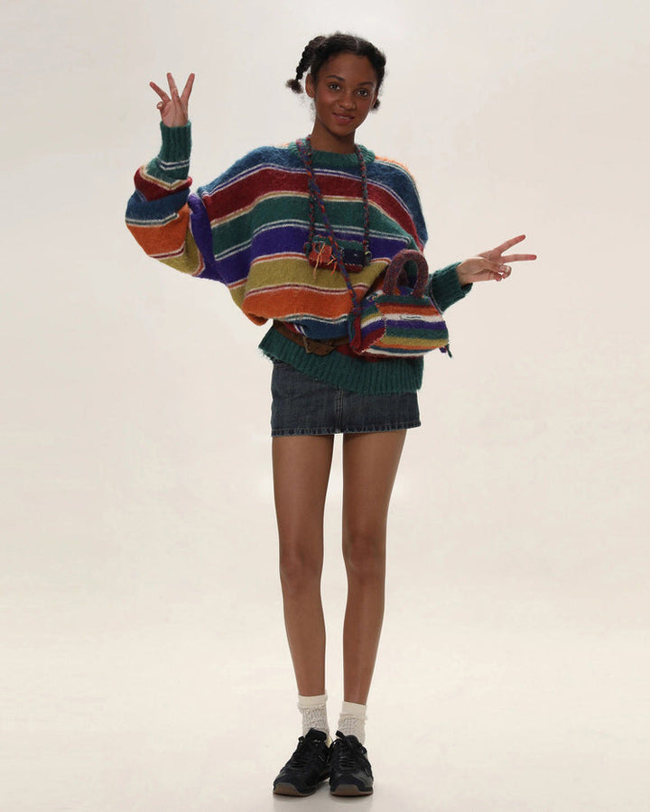 Teenage Dream Striped Sweater - Vedlit