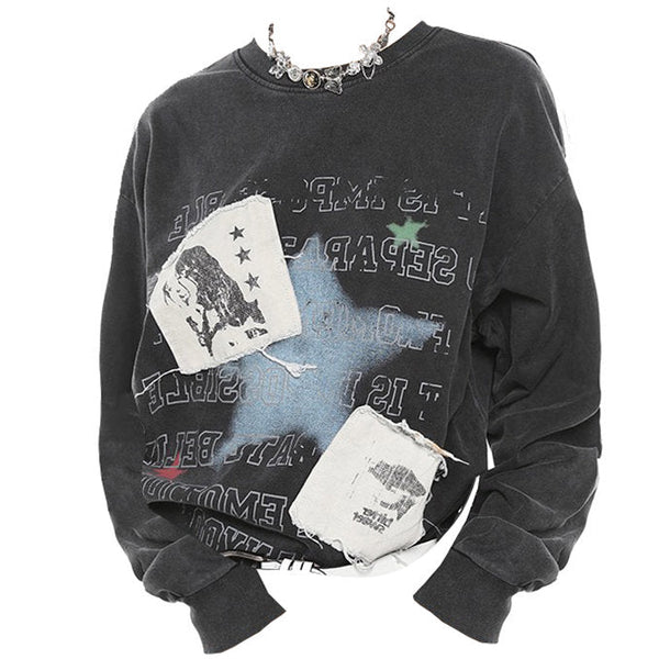 Downtown Girl Aesthetic Sweatshirt - Vedlit