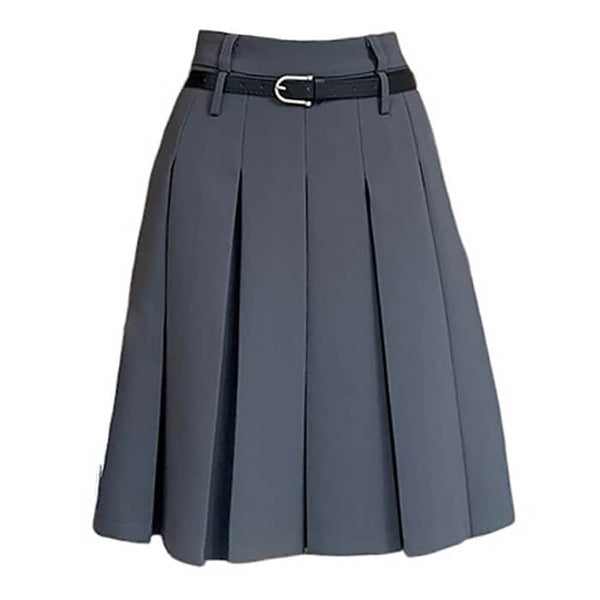 Good Manners Midi Pleated Skirt - Vedlit