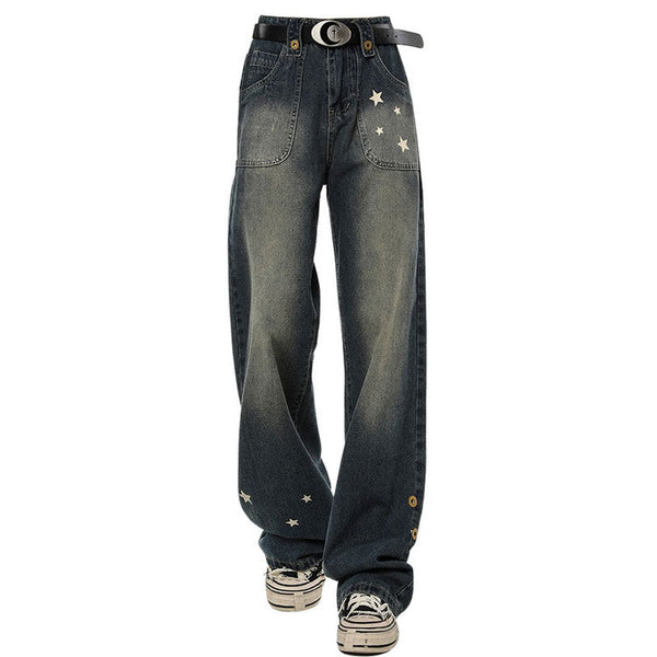 Star Child Wide Leg Jeans - Vedlit