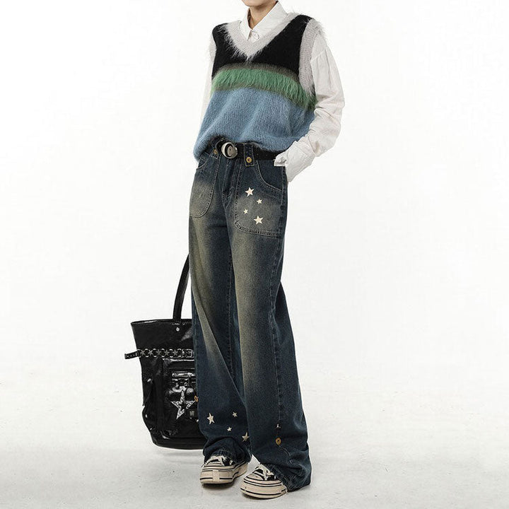 Star Child Wide Leg Jeans - Vedlit