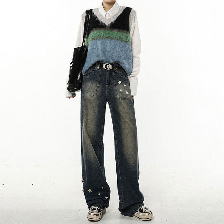 Star Child Wide Leg Jeans - Vedlit