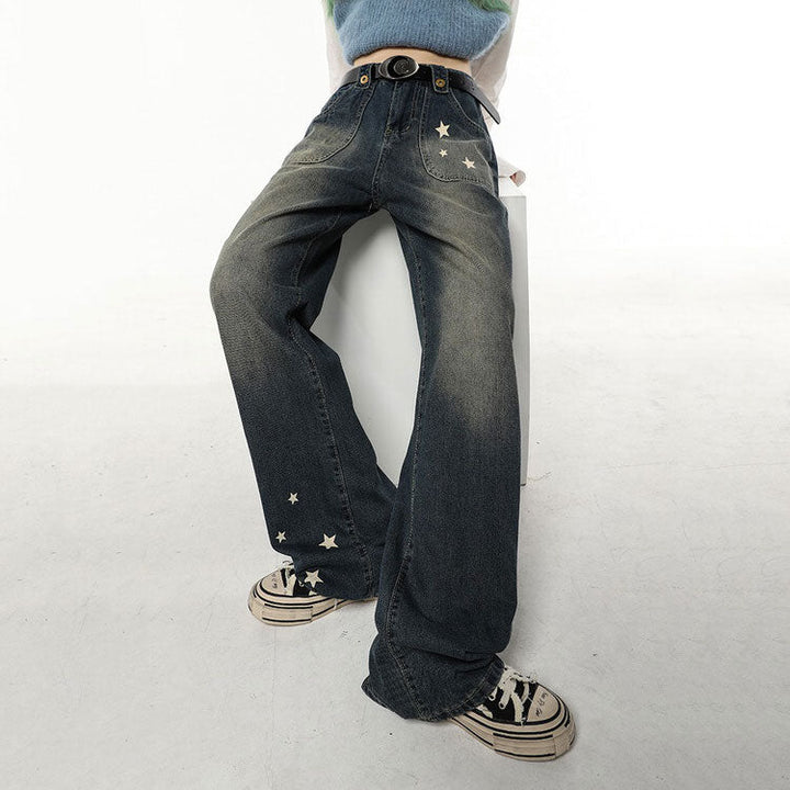 Star Child Wide Leg Jeans - Vedlit