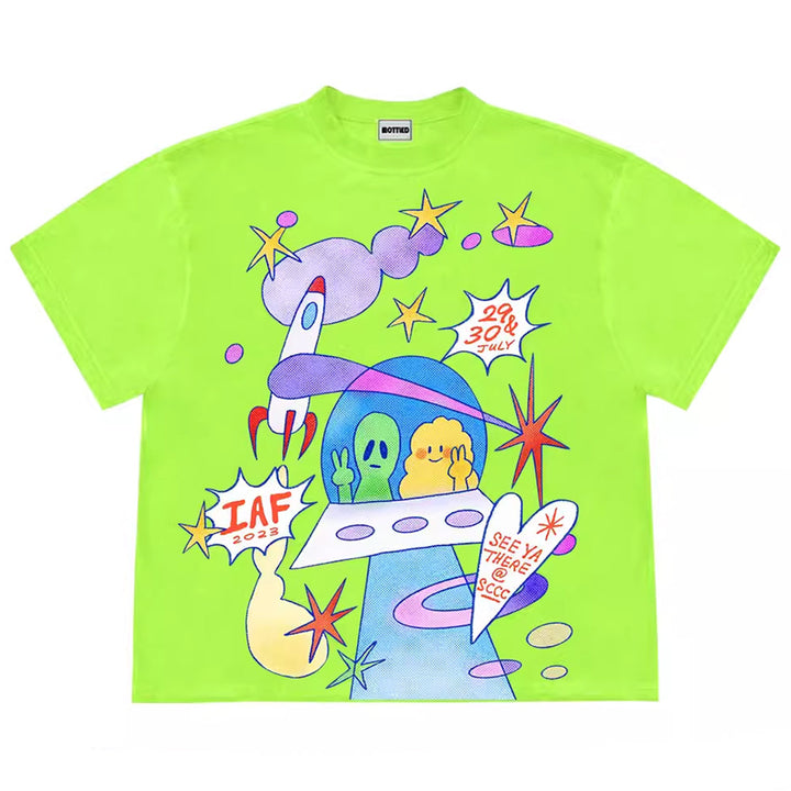 Alien Aesthetic Graphic T-Shirt - Vedlit