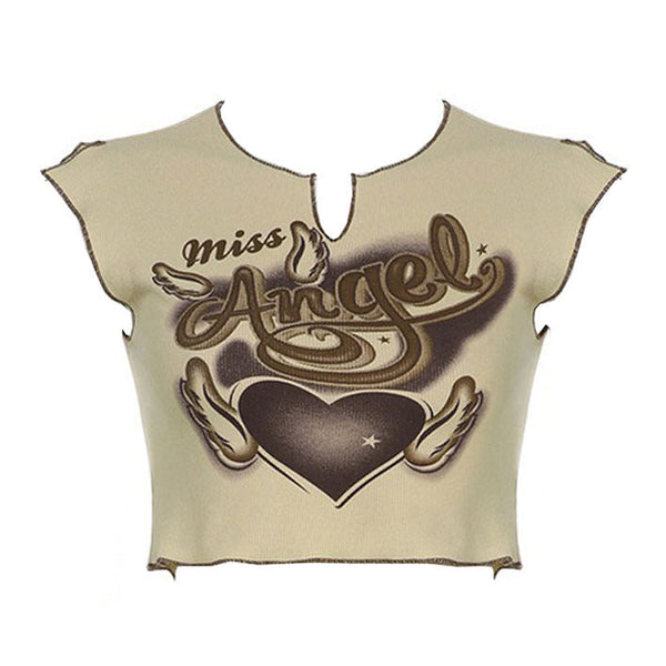 Miss Angel Ribbed Top - Vedlit