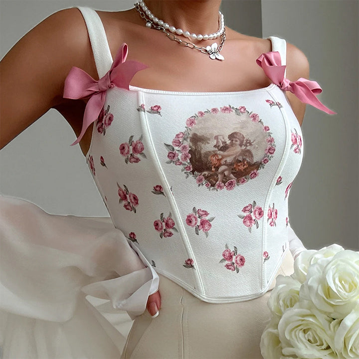 Angelcore Bow Straps Corset - Vedlit