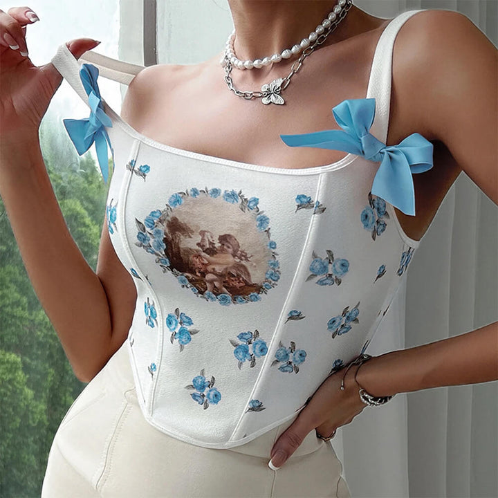 Angelcore Bow Straps Corset - Vedlit