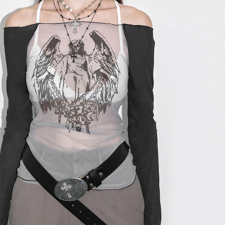 Angel Wings Long Sleeve Top - Vedlit