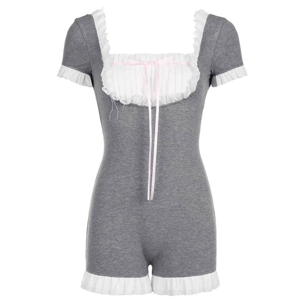 Not Your Babydoll Coquette Romper - Vedlit