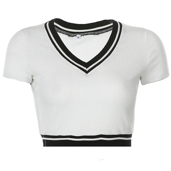 High School Crush Ribbed Top - Vedlit