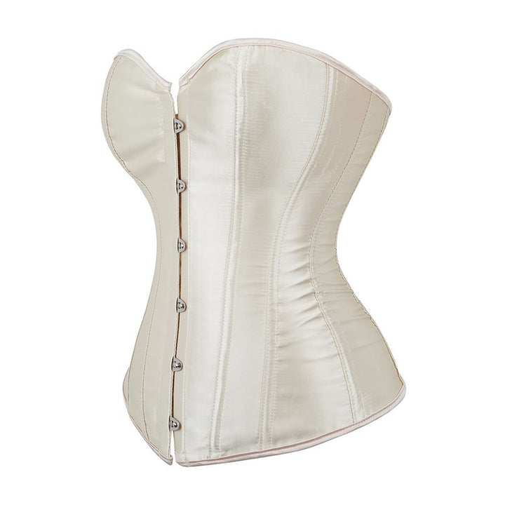 Beige Gothic Hourglass Overbust Corset - Vedlit