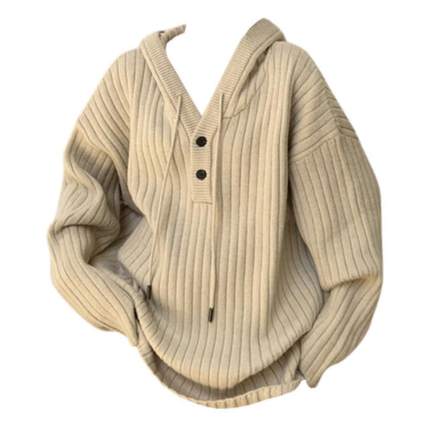 Caramel Latte Knit Hoodie - Vedlit