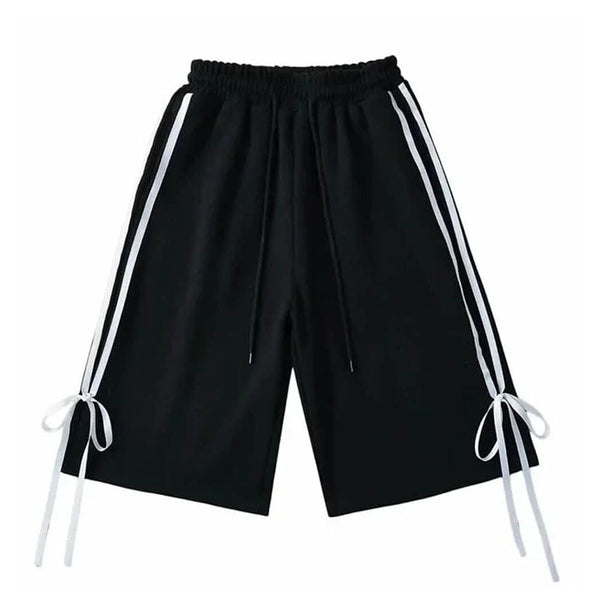 Blokette Aesthetic Bows Side Stripe Shorts - Vedlit
