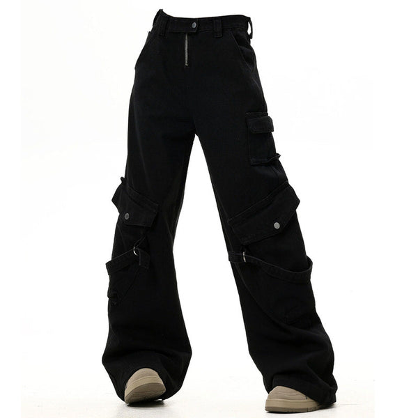 Hashtag Drama Black Cargo Jeans - Vedlit