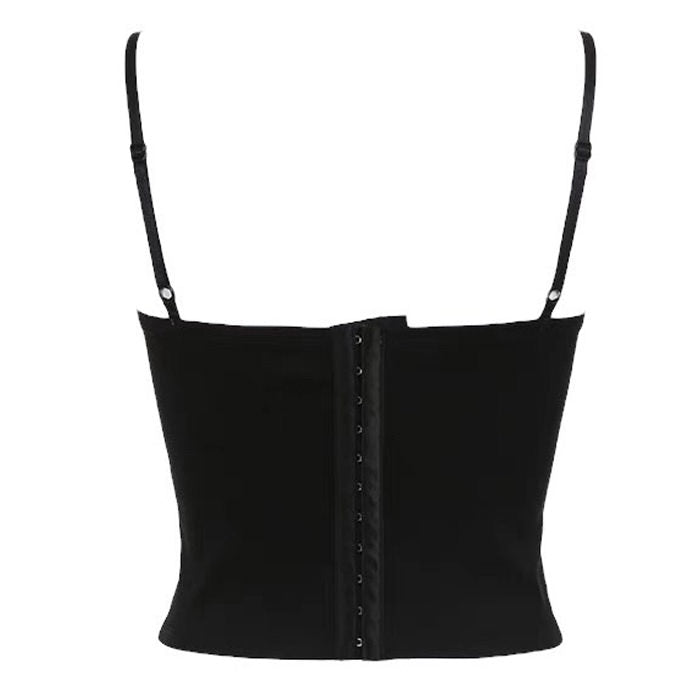 Contrast Lace Ruched Bust Cami Top - Vedlit
