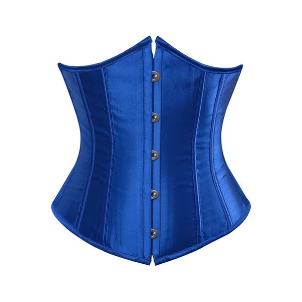 Blue Gothic Underbust Corset - Vedlit