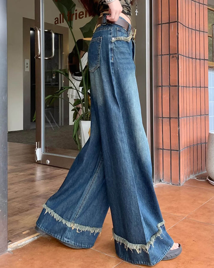Teenage Drama Wide-Leg Jeans - Vedlit
