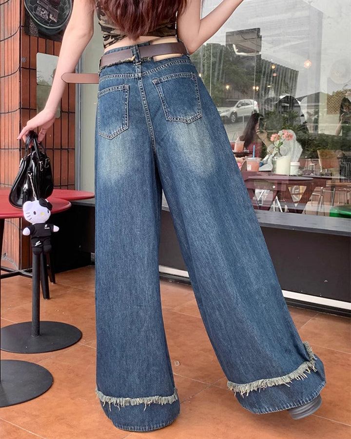 Teenage Drama Wide-Leg Jeans - Vedlit