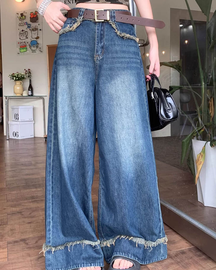 Teenage Drama Wide-Leg Jeans - Vedlit