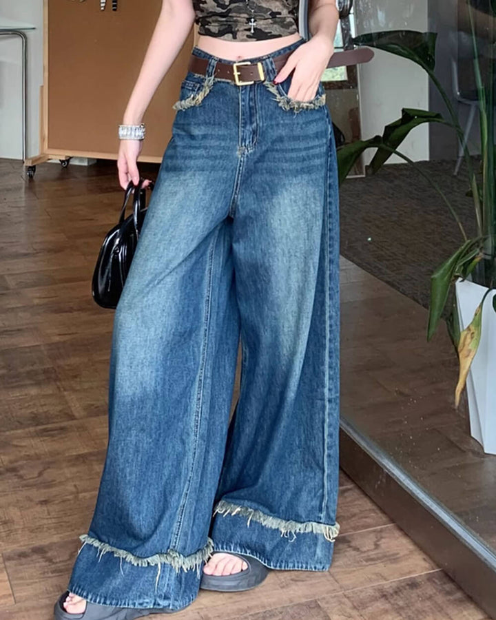 Teenage Drama Wide-Leg Jeans - Vedlit