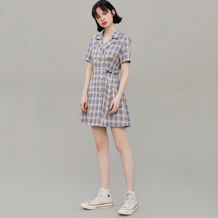 Private School Plaid Dress - Vedlit