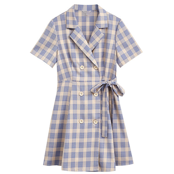 Private School Plaid Dress - Vedlit