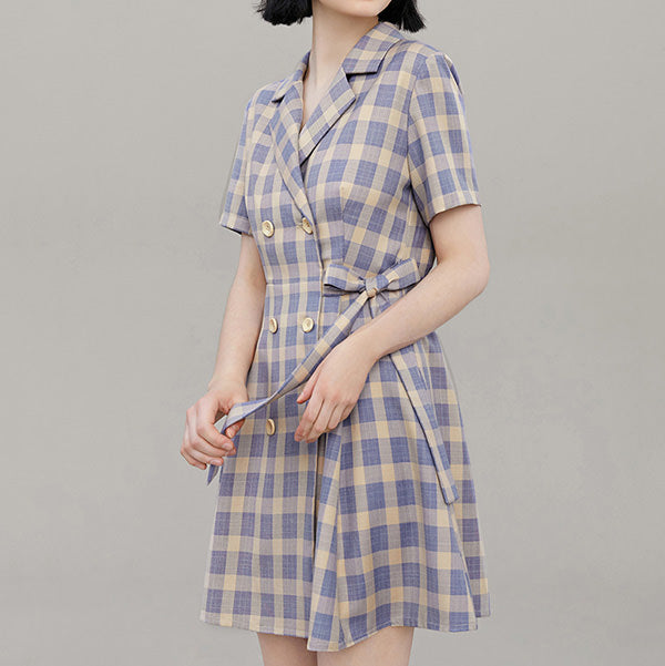 Private School Plaid Dress - Vedlit