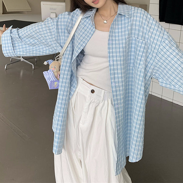 Campus Secret Plaid Shirt - Vedlit
