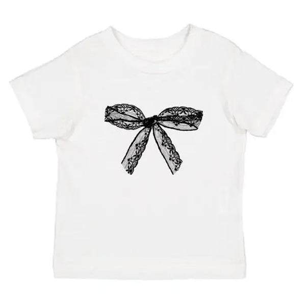 Coquette Bow Graphic Crop Top - Vedlit