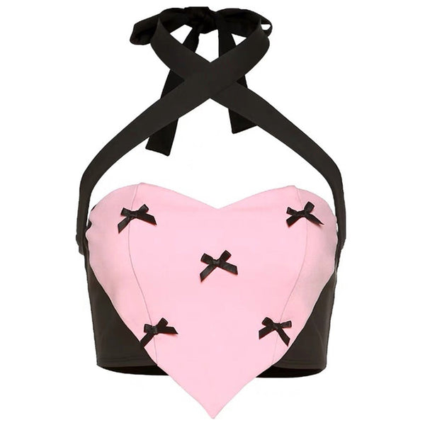 Bow Heart Halter Top - Vedlit