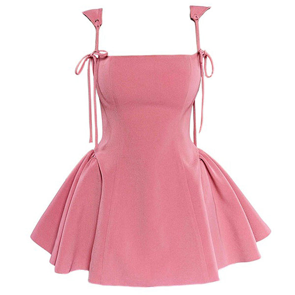 Gardens in Bloom Bow-Tie Mini Dress - Vedlit