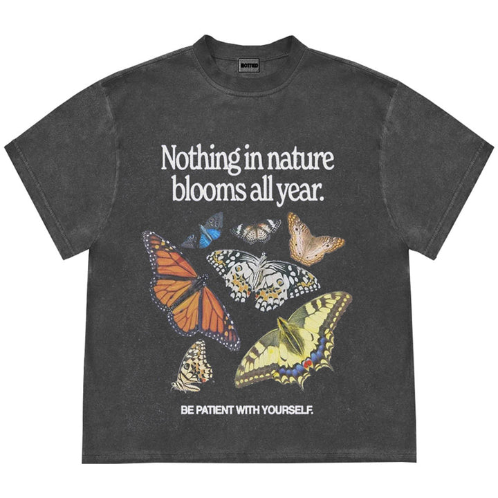 Be Patient With Yourself Butterfly Tee - Vedlit