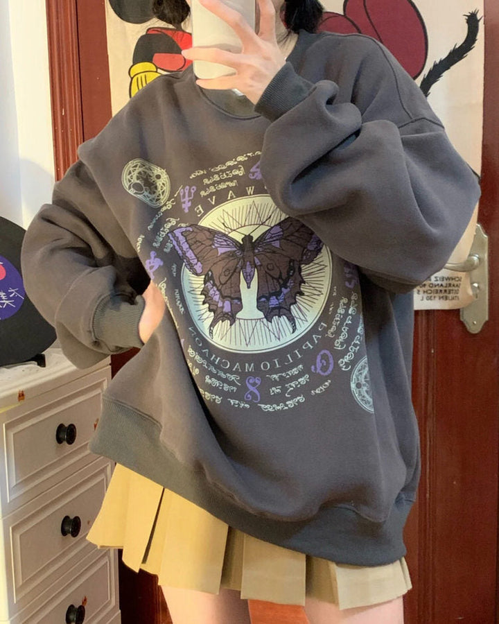 Witchy Butterfly Sweatshirt - Vedlit
