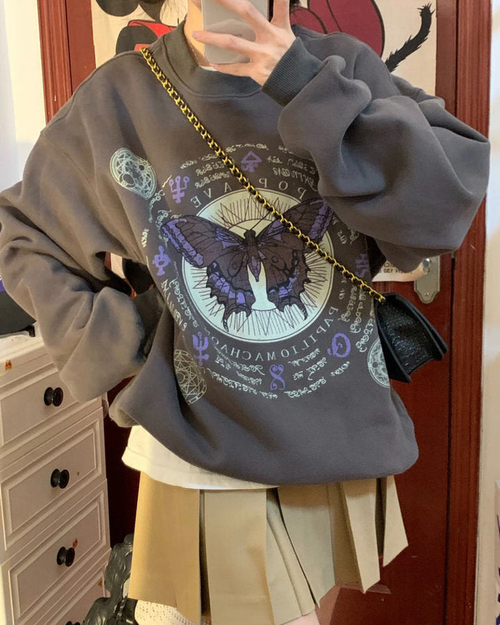 Witchy Butterfly Sweatshirt - Vedlit