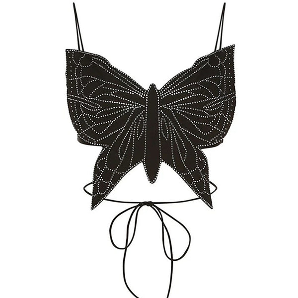 Butterfly-Shaped Backless Top - Vedlit