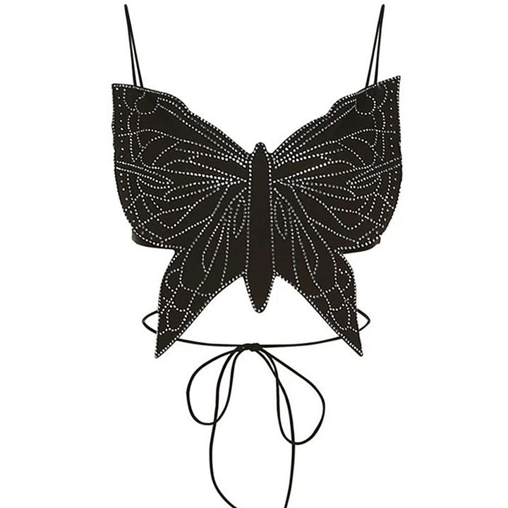 Butterfly-Shaped Backless Top - Vedlit