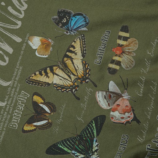 Butterfly Print Aesthetic Sweatshirt - Vedlit