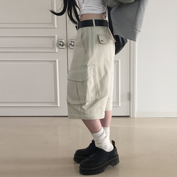 Convertible Cargo Zip-Off Wide-Leg Pants 2-in-1 Shorts - Vedlit