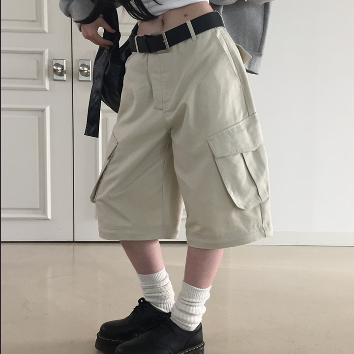 Convertible Cargo Zip-Off Wide-Leg Pants 2-in-1 Shorts - Vedlit