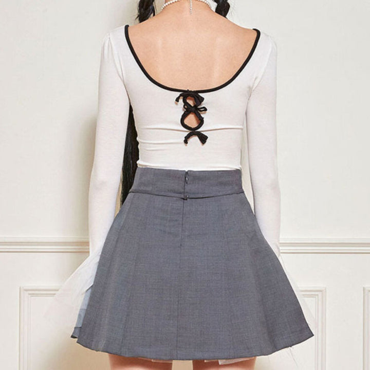 Coquette Aesthetic Long Sleeve Top - Vedlit