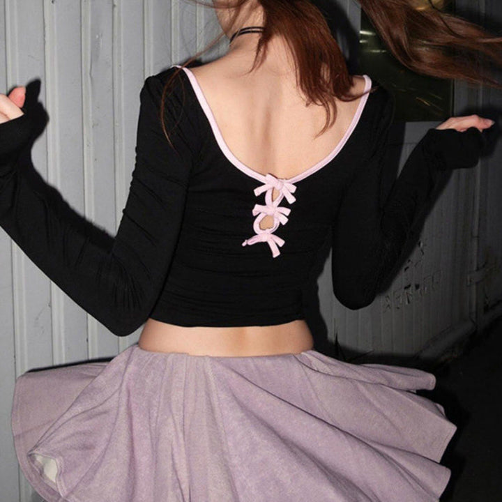 Coquette Aesthetic Long Sleeve Top - Vedlit