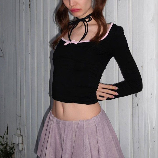 Coquette Aesthetic Long Sleeve Top - Vedlit
