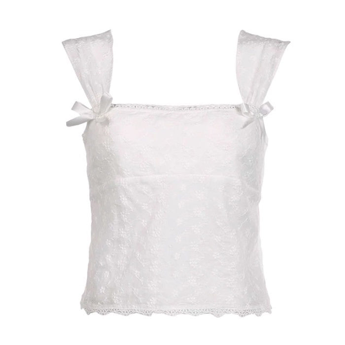 Coquette Aesthetic Lace Top - Vedlit