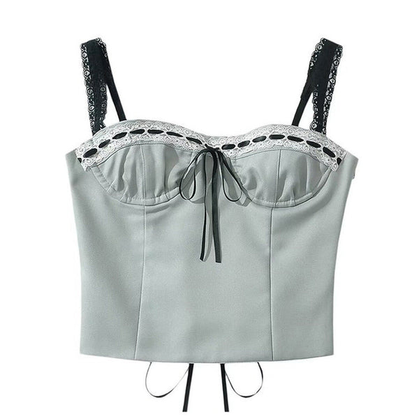 Coquette Lace Tank Top - Vedlit