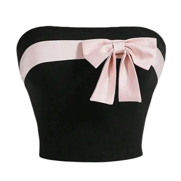 Coquette Girl Bow Tube Top - Vedlit