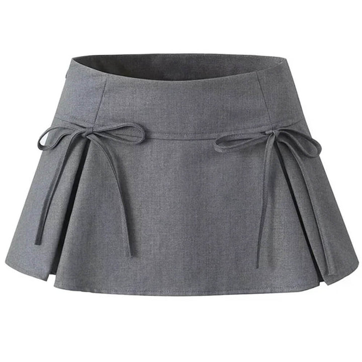 Coquette Bows Pleated Mini Skirt - Vedlit