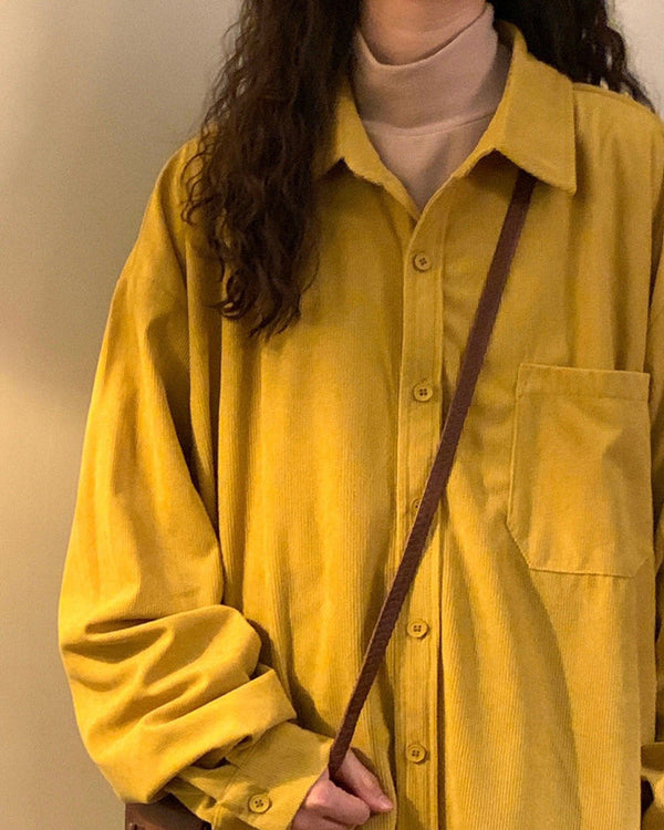 Autumn Colors Cord Shirt - Vedlit