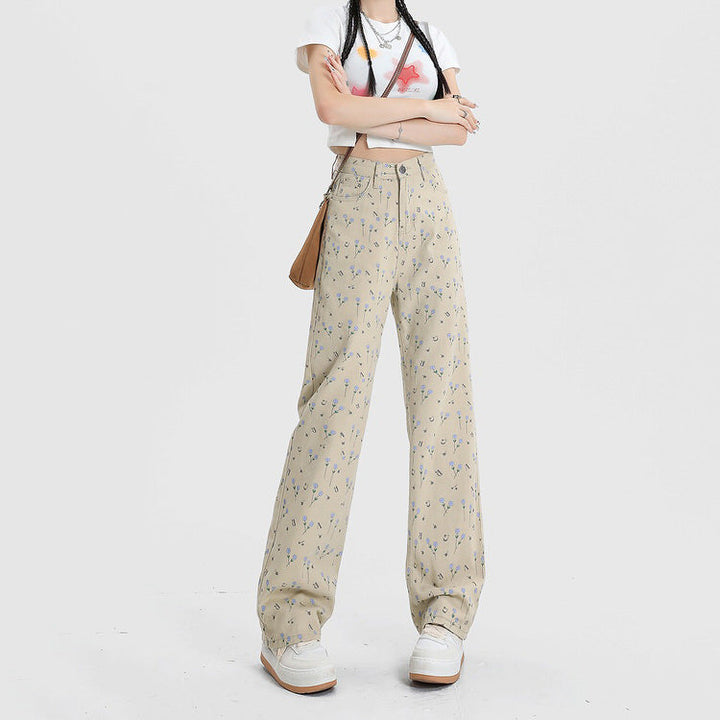 Cottagecore Aesthetic Floral Pants - Vedlit